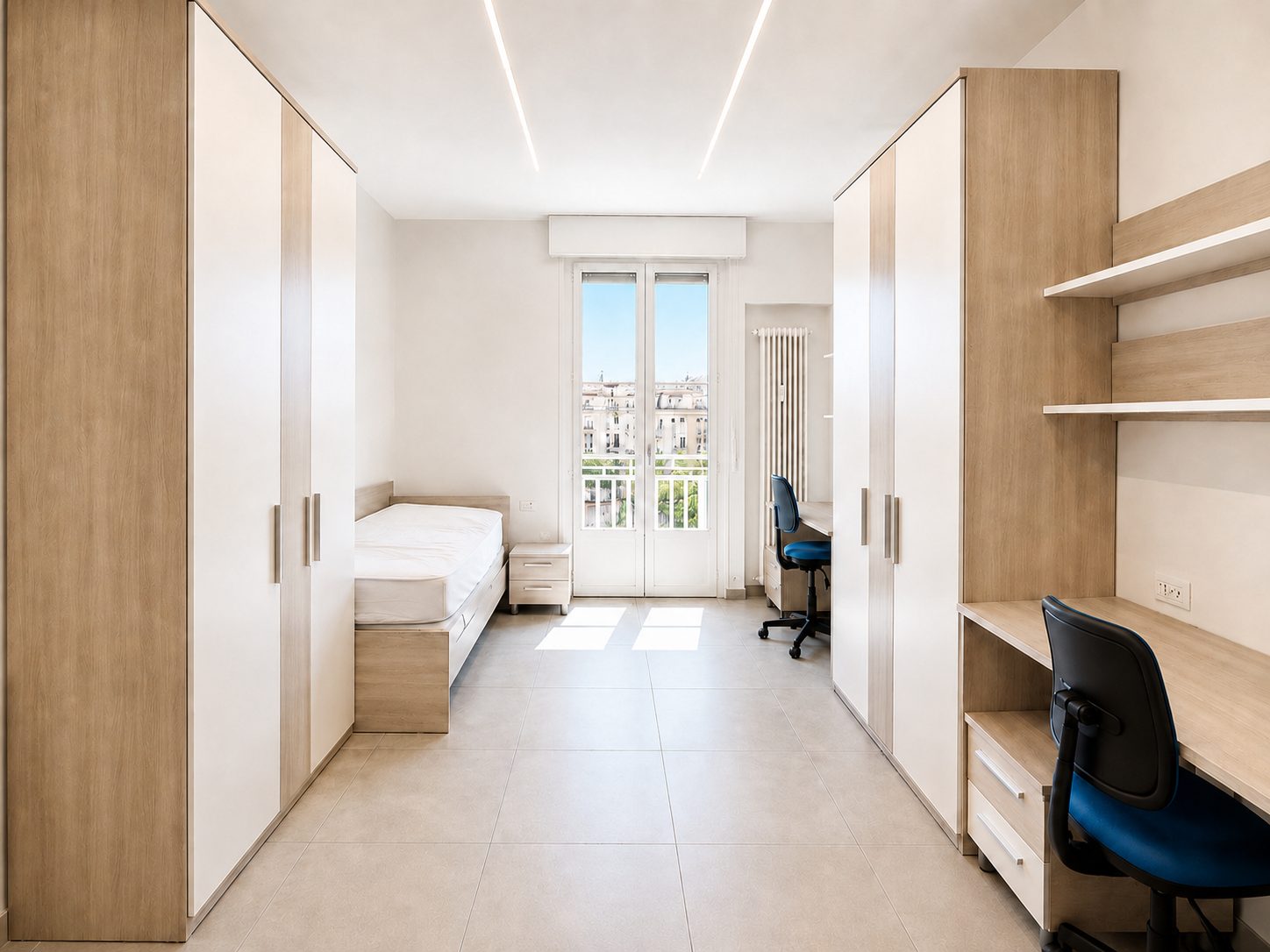 Elegant three-room apartment renovated with city view — 2